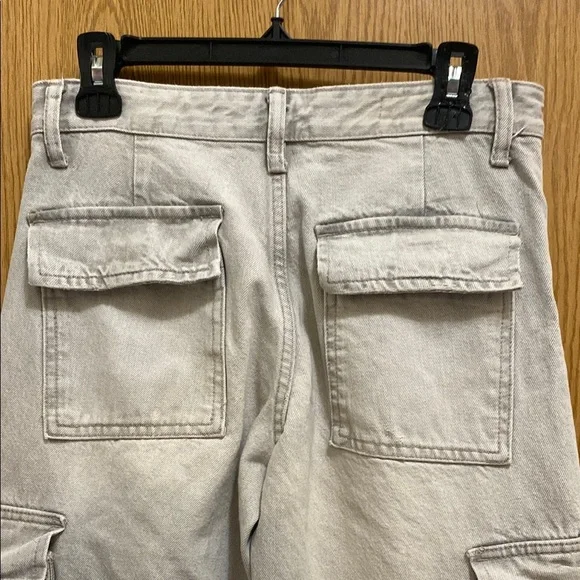 Zara Trendy Gray Cargo Pants size 4 - Picture 9 of 14